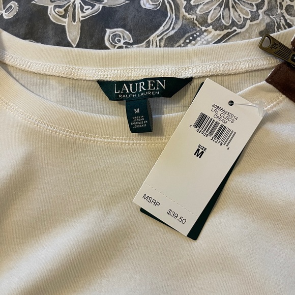 Ralph Lauren Cream Long Sleeve Top - Picture 7 of 7